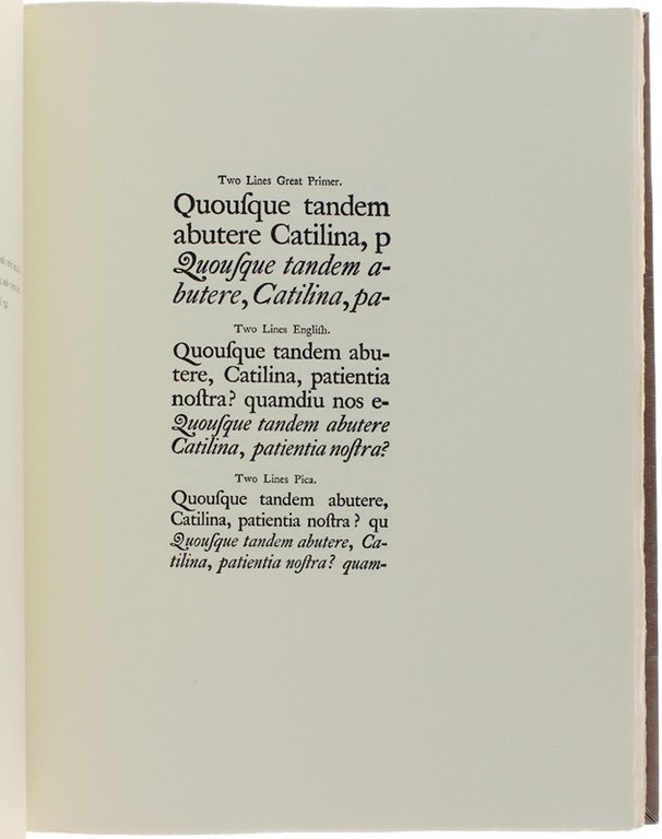 CAMPIONARI DI CARATTERI NELLA TIPOGRAFIA DEL SETTECENTO. Scelta, introduzione e …