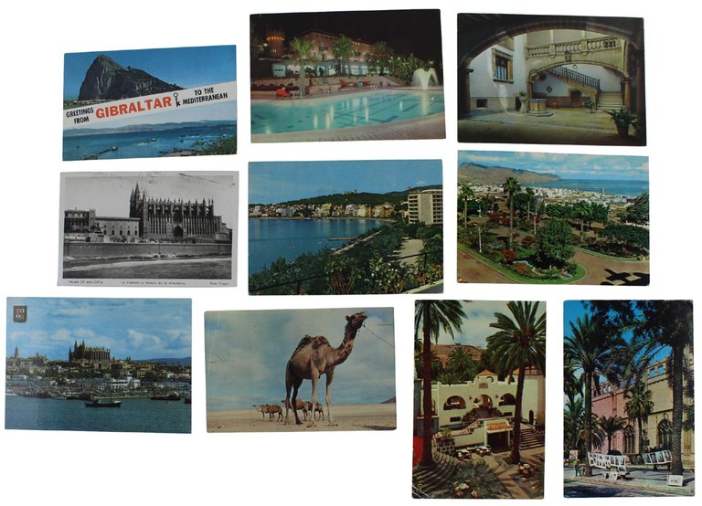 CANARIAS - PALMA DE MALLORCA - GIBRALTAR: 10 VINTAGE POSTCARDS. | Immagine Gallery 2