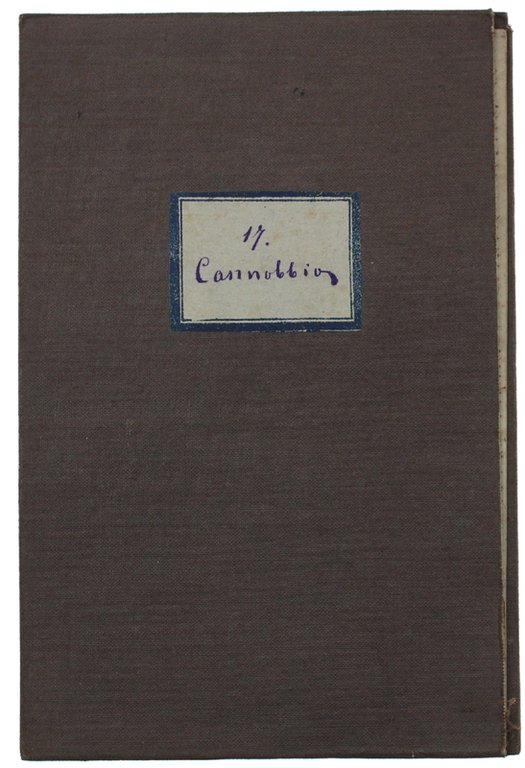 CANNOBBIO. Foglio N° 17. Scala 1:50.000. Longitudine dall'Osservatorio Reale di …