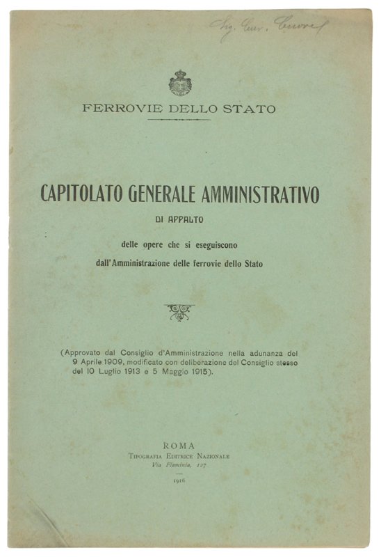 CAPITOLATO GENERALE AMMINISTRATIVO DI APPALTO DELLE OPERE CHE SI ESEGUISCONO …