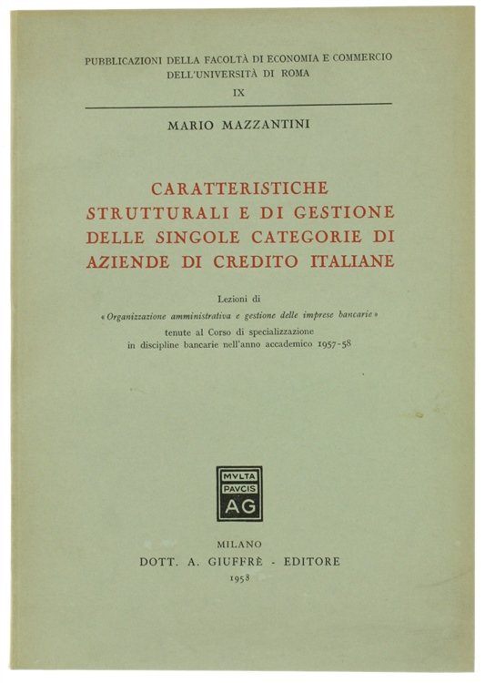 CARATTERISTICHE STRUTTURALI E DI GESTIONE DELLE SINGOLE CATEGORIE DI AZIENDE …