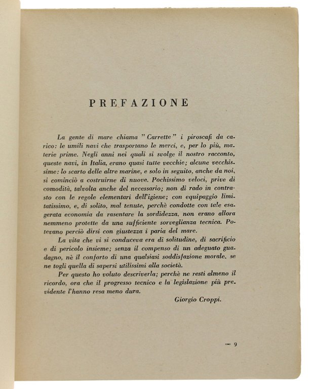 CARRETTE - Romanzo Marittimo
