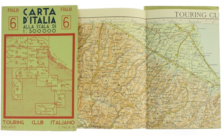 CARTA D'ITALIA alla scala 1:500.000. Foglio 6.
