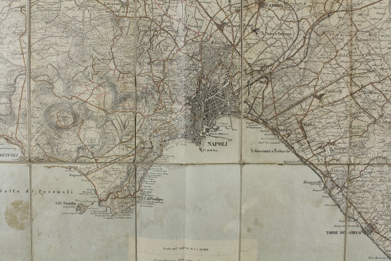 CARTA DEL PRESIDIO DI NAPOLI. Scala 1:50.000