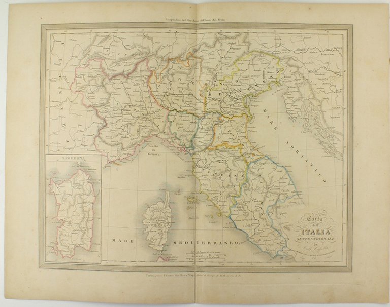 CARTA DELL'ITALIA SETTENTRIONALE.