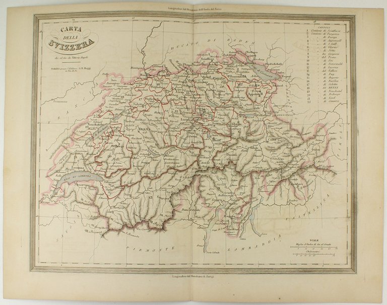 CARTA DELLA SVIZZERA.