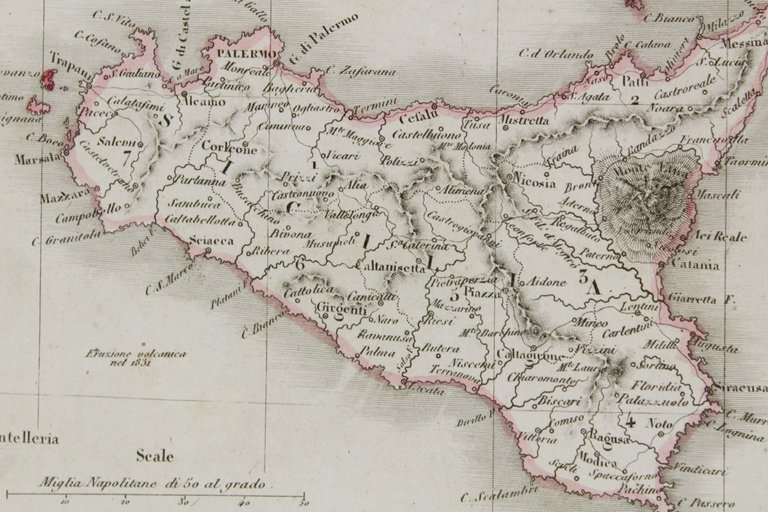CARTA DELLE DUE SICILIE.