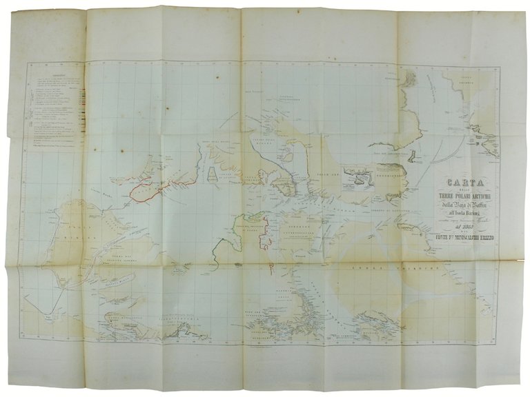 CARTA DELLE TERRE POLARI ARTICHE DALLA BAIA DI BAFFIN ALL'ISOLA …