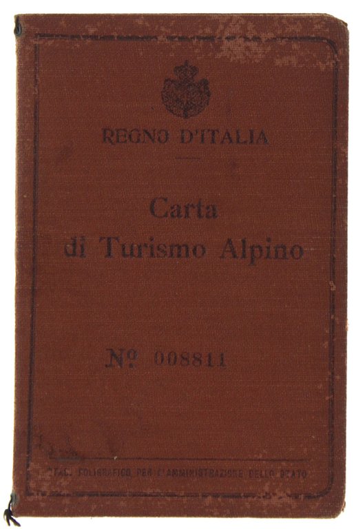 CARTA DI TURISMO ALPINO.