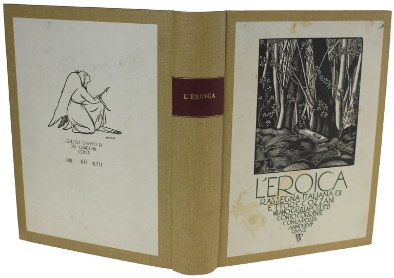 CARTELLA CON XILOGRAFIA ORIGINALE: L'EROICA Quaderno 120-121.