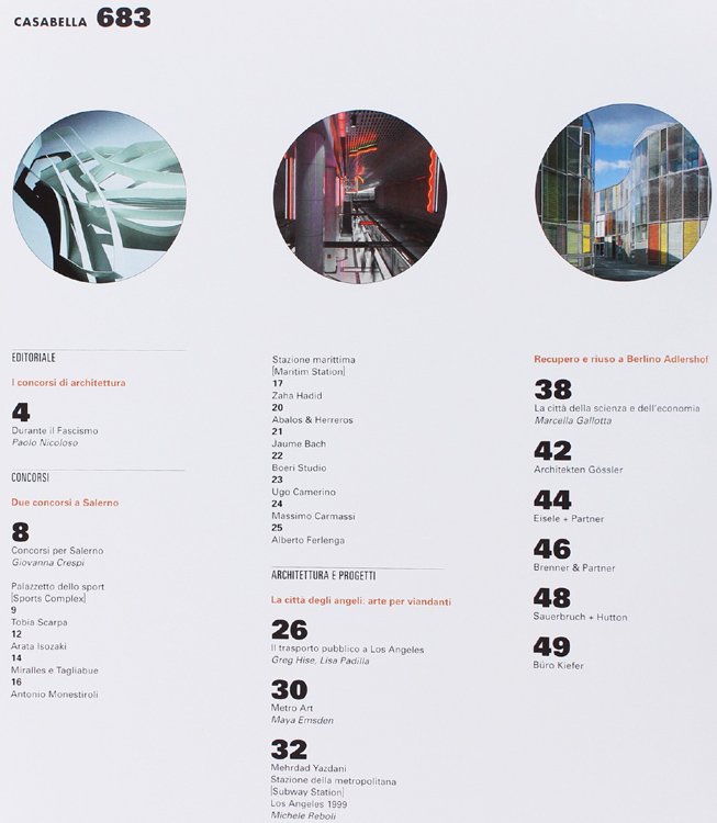 CASABELLA - Rivista mensile. n. 683 - Anno LXIV - …