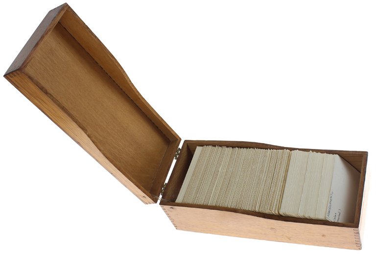 CASSETTA SCHEDARIO CON 700 SCHEDE DI OPERE BIBLIOGRAFICHE DI REFERENZA. | Immagine Gallery 7