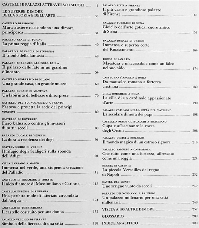 CASTELLI E PALAZZI D'ITALIA.