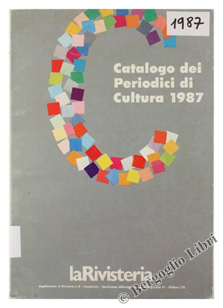 CATALOGO DEI PERIODICI DI CULTURA 1987.