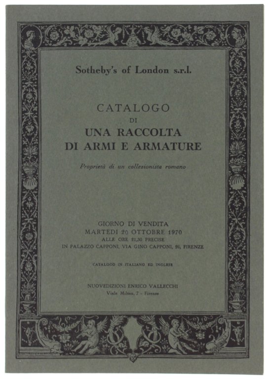 CATALOGO DI UNA RACCOLTA DI ARMI E ARMATURE. Proprietà di … | Immagine Gallery 2