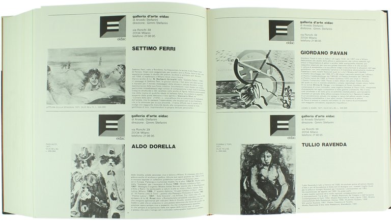 CATALOGO NAZIONALE BOLAFFI D'ARTE MODERNA N. 7 - 1972. [Completo: …