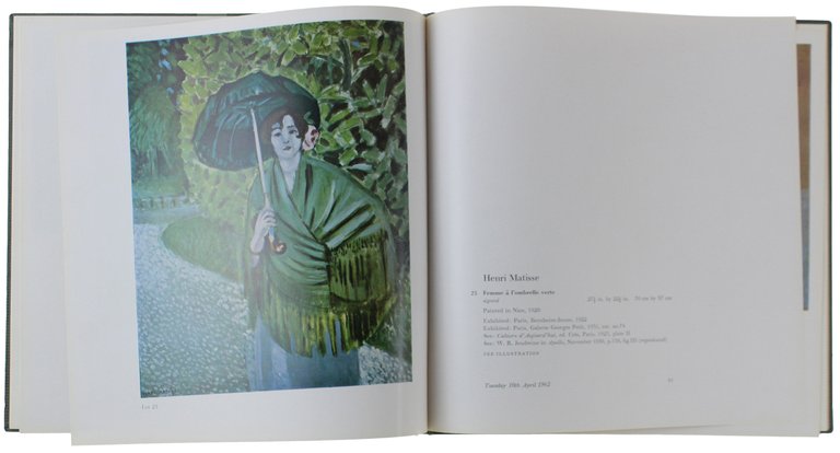 CATALOGUE OF THE COLLECTION OF IMPRESSIONIST AND MODERN PICTURES formed …