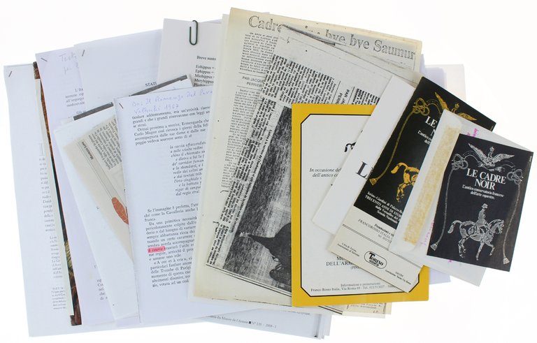 CAVALLERIA. Raccolta di articoli, ricordi e studi vari.