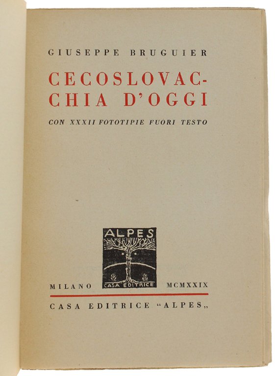 CECOSLOVACCHIA D'OGGI [volume freschissimo]