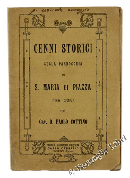 CENNI STORICI SULLA PARROCCHIA DI S.MARIA DI PIAZZA