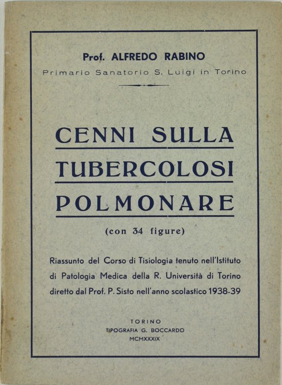 CENNI SULLA TUBERCOLOSI POLMONARE.