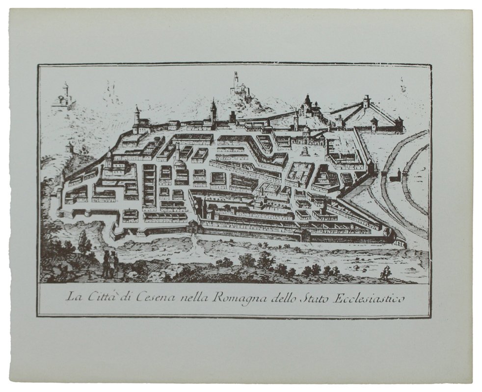 CESENA: ANTICA MAPPA / VEDUTA - Ristampa anastatica (1970 ca.) | Immagine principale
