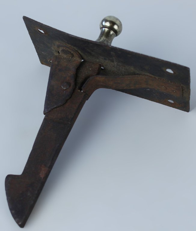 CHIAVISTELLO ANTICO FERRO POMOLINO OTTONE CHIUSURA A LEVA CON SCATTO …