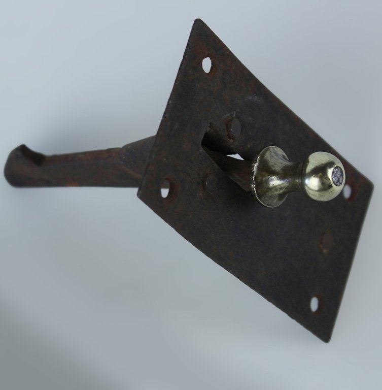 CHIAVISTELLO ANTICO FERRO POMOLINO OTTONE CHIUSURA A LEVA CON SCATTO …