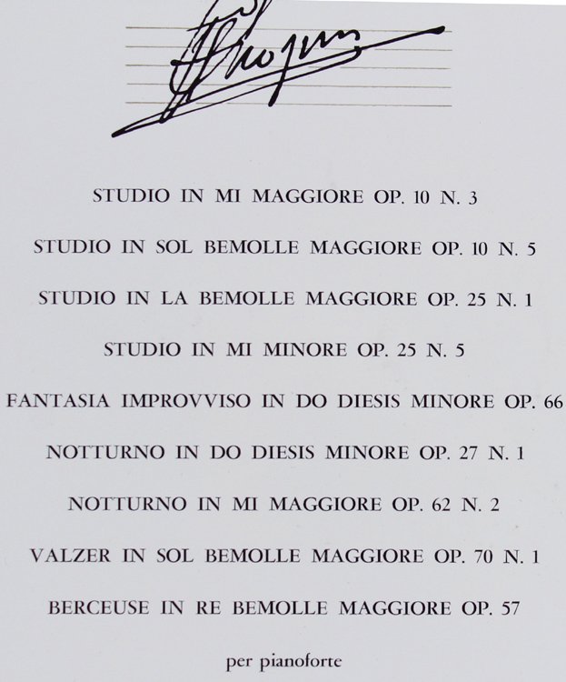 CHOPIN FRYDERYK. 4 dischi NUOVI nei fascicoli NUOVI. Fabbri - …