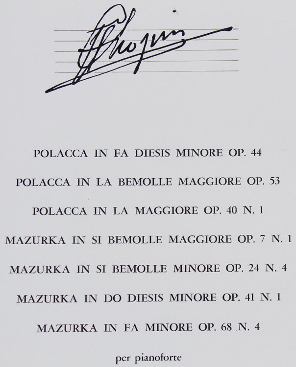 CHOPIN FRYDERYK. 4 dischi NUOVI nei fascicoli NUOVI. Fabbri - …