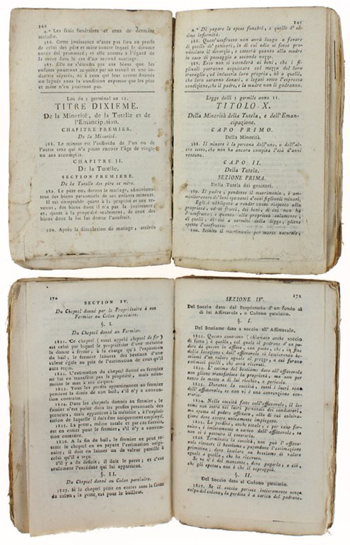 CODE NAPOLEON ou CODE CIVIL DES FRANÇAIS - CODICE NAPOLEONE …