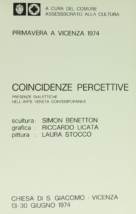 COINCIDENZE PERCETTIVE - Presenze dialettiche nell'arte veneta contemporanea. Scultura: Simon …