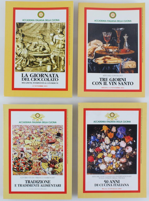 QUADERNI DELL'ACCADEMIA ITALIANA DELLA CUCINA: Collezione di 83 quaderni consecutvi …