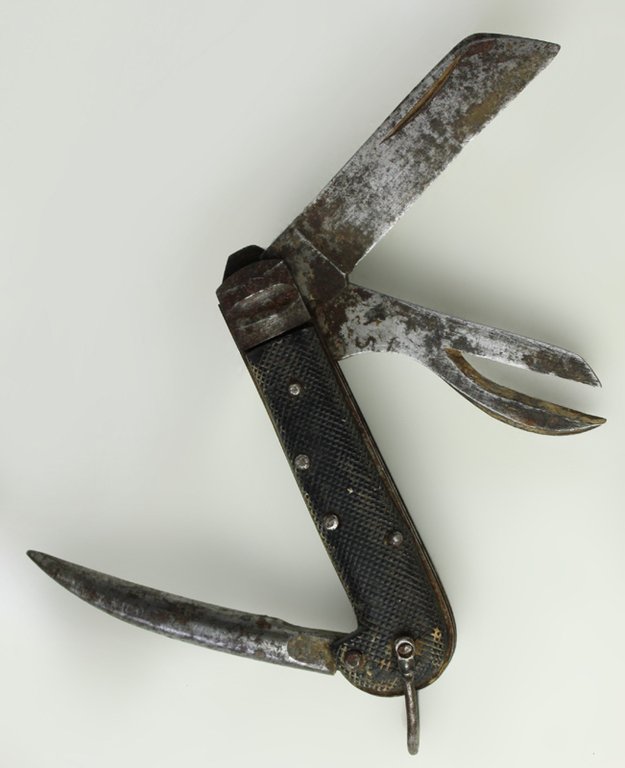 COLTELLINO MILITARE MULTIUSO VINTAGE (chiuso 10 cm ca.) Lieve ossidazione, … | Immagine Gallery 5