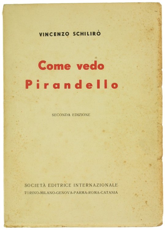 COME VEDO PIRANDELLO.