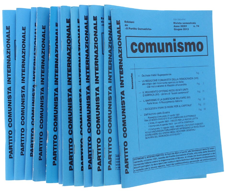 COMUNISMO. Rivista semestrale. Raccolta di 13 numeri (2013-2021) | Immagine principale