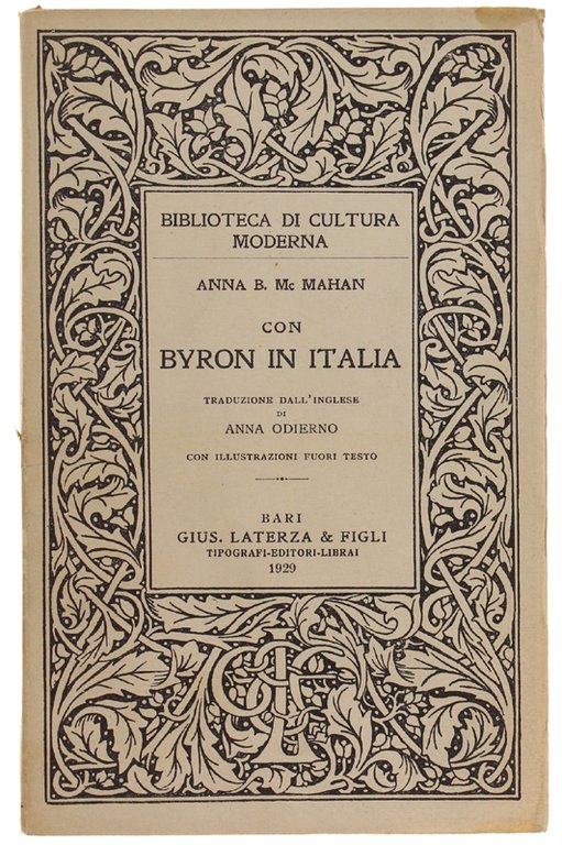 CON BYRON IN ITALIA. A cura di Anna Odierno con …