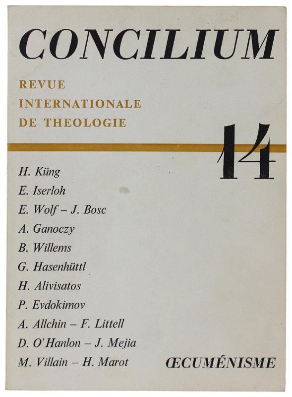 CONCILIUM. Revue Internationale de Théologie. N° 14 | Immagine principale