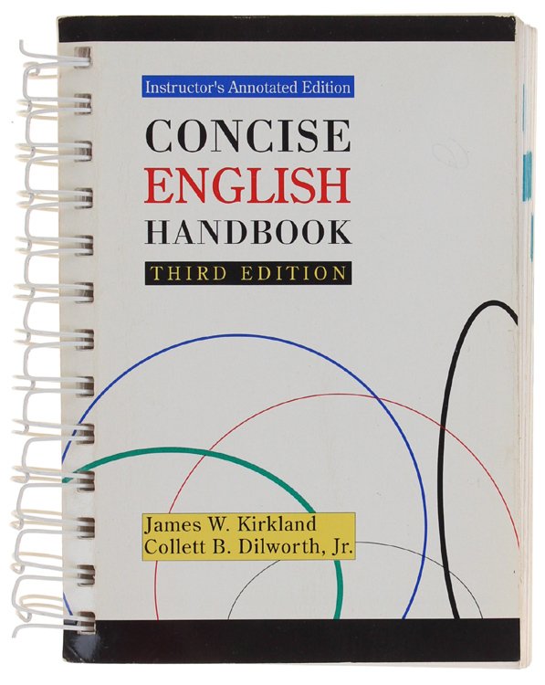 CONCISE ENGLISH HANDBOOK. Instructor's annotated edition.