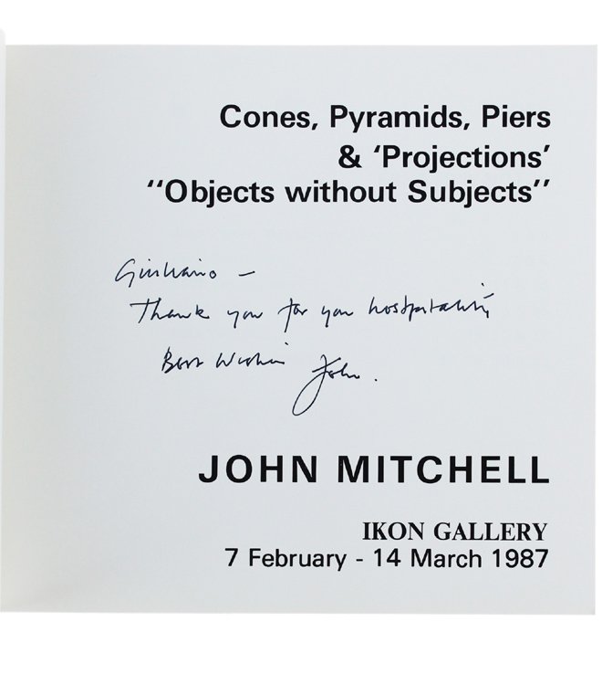 CONES, PYRAMIDS, PIERS & PROJECTIONS "Objects without Subjects".