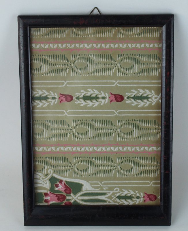 CORNICE VINTAGE LEGNO LACCATO MOGANO CON VETRO CM 24x17