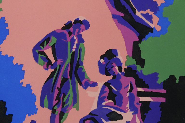 CORTEGGIAMENTO - Serigrafia a 6 colori su carta