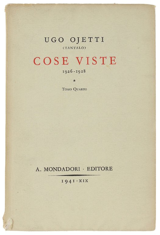 COSE VISTE. Tomo Quarto - 1926-1928 | Immagine Gallery 2