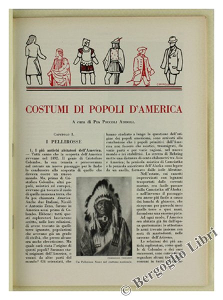 COSTUMI DI POPOLI D'AMERICA.