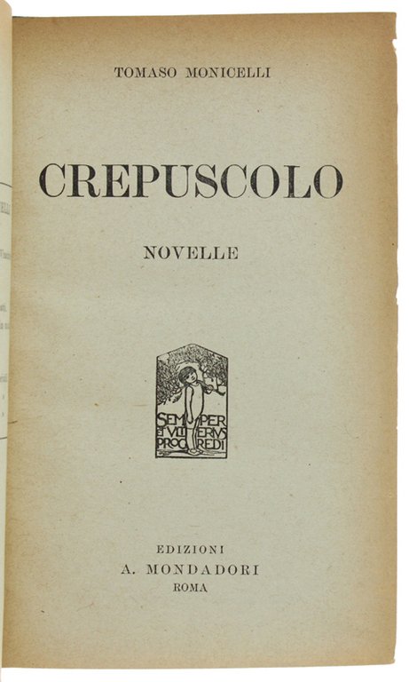 CREPUSCOLO - Novelle
