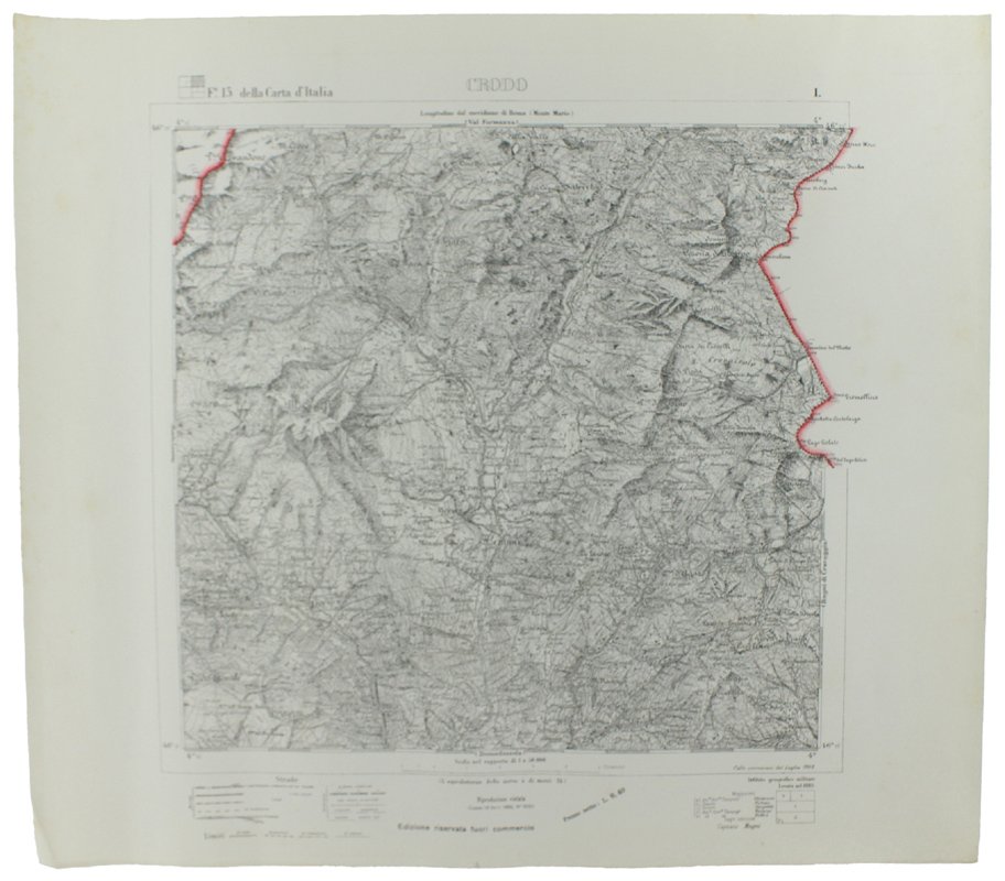 CRODO. Foglio 15 - I della Carta d'Italia, scala di …