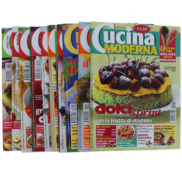 CUCINA MODERNA. Raccolta di 11 numeri (giugno 2002 - aprile …