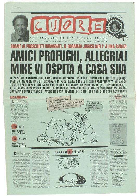 CUORE. Settimanale di resistenza umana. Anno 2 - N.69. 25 …