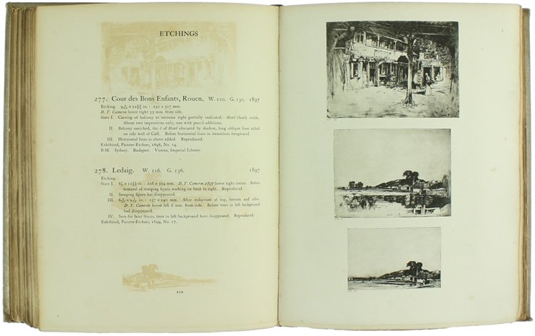 D.Y.CAMERON. An Illustrated Catalogue of his Etched Work with Introductory …