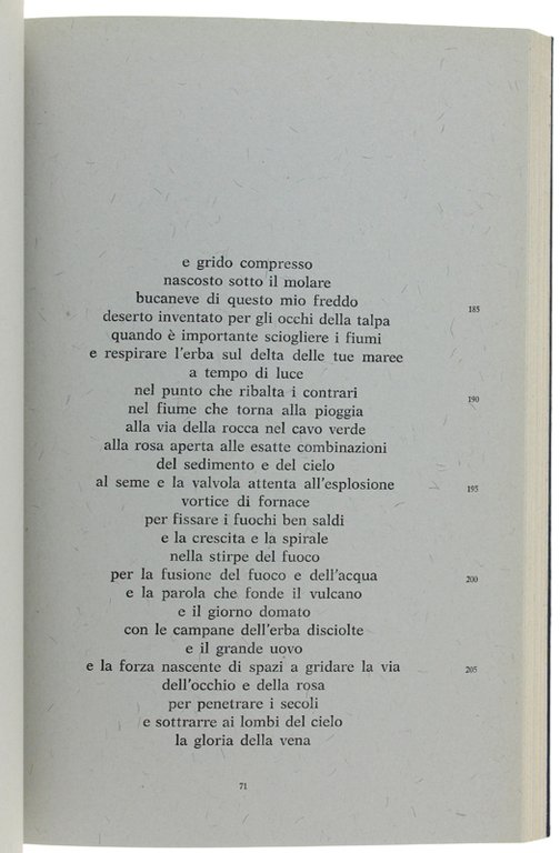 DA QUESTO LATO DEL DILUVIO cinque poemetti 1964-1969 [1a edizione …